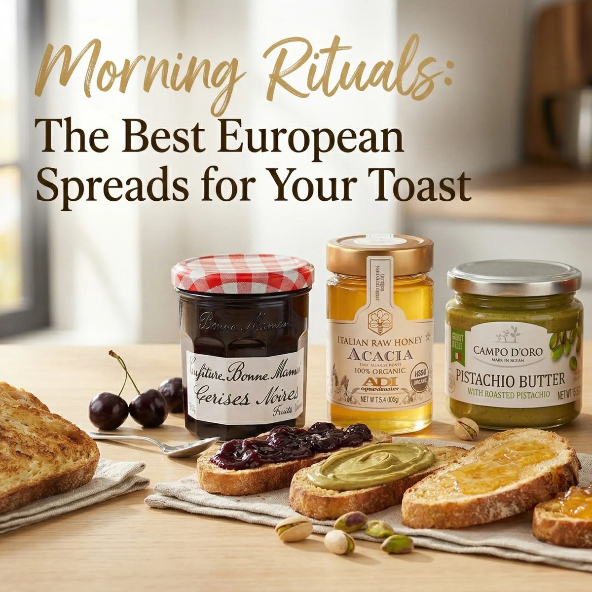 Toast European Best European Spreads for Toast: French Jam, Italian Honey & Pistachio ...