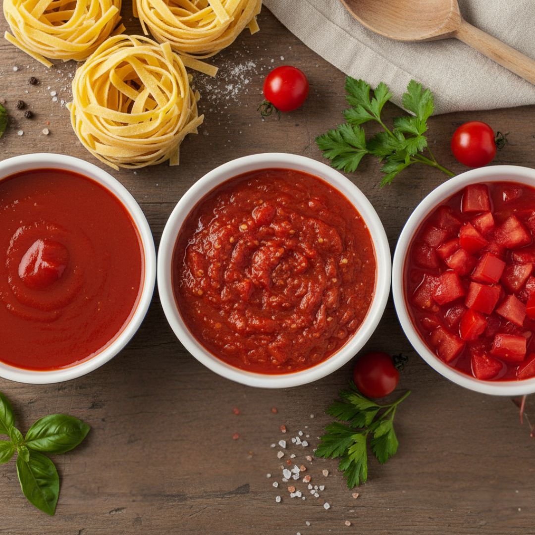 Pasta Sauce 101: When to Use Passata, Crushed Tomatoes, and Diced Tomatoes