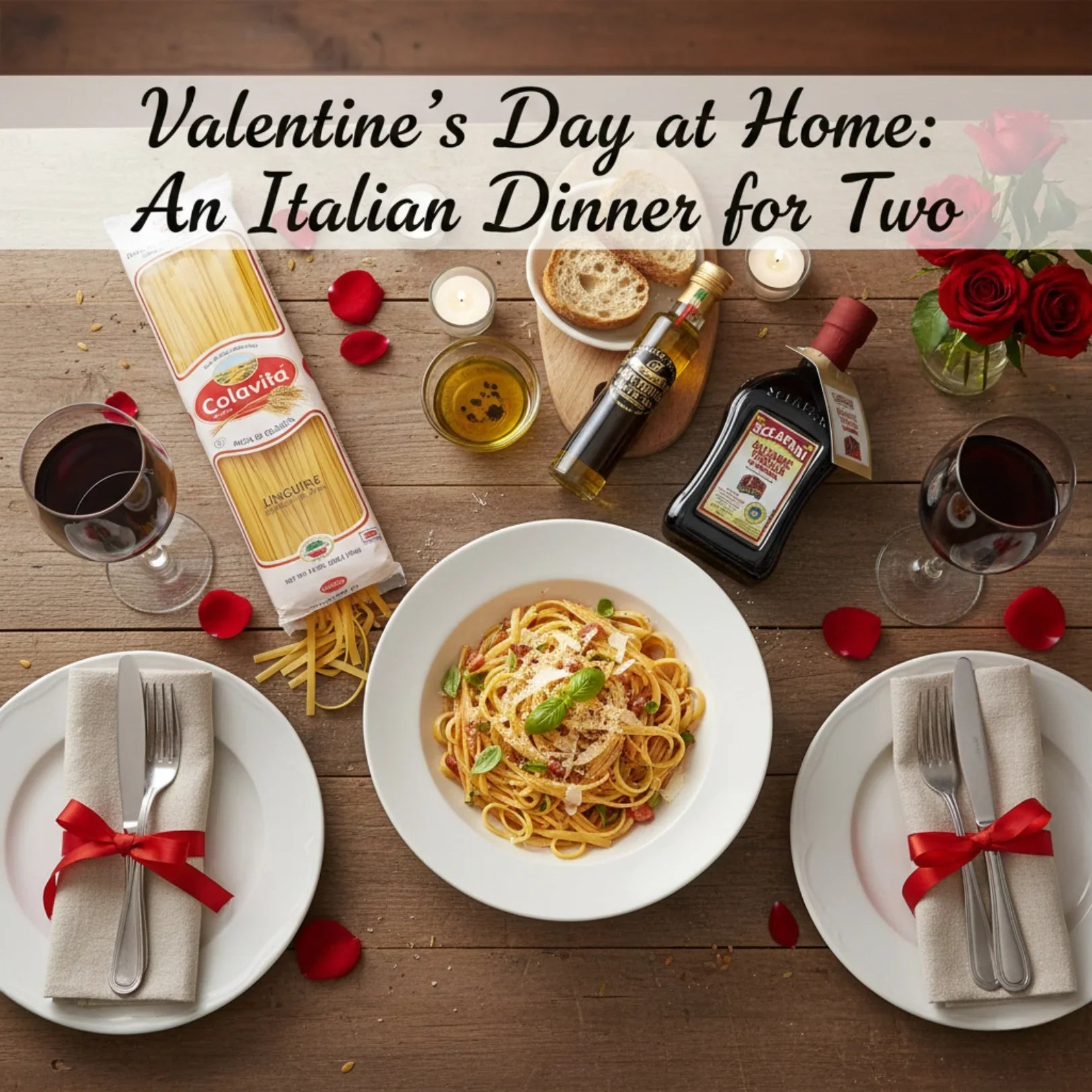 Valentine's Day Dinner at Home: Romantic Italian Menu for Two | Easy ...