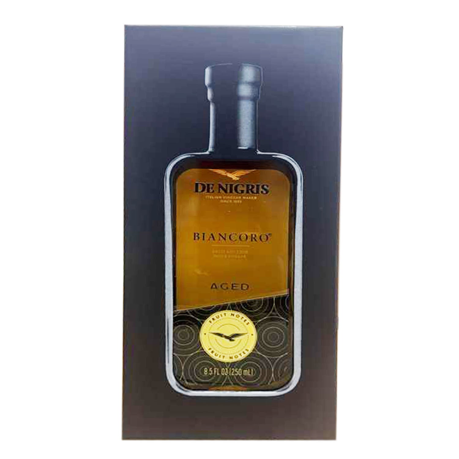 De Nigris Excellence Biancoro Sweet Wine Vinegar – 8.5 oz Bottle