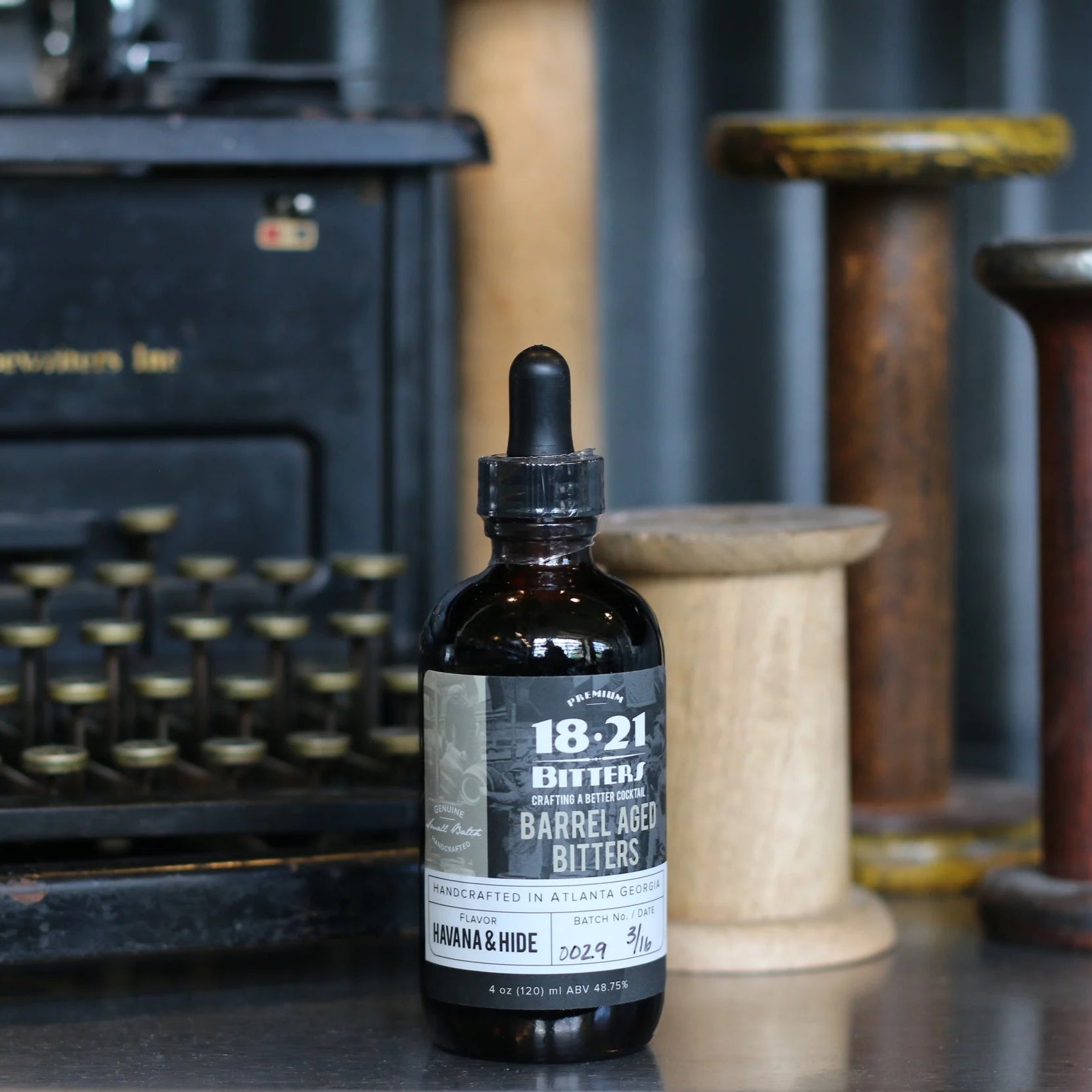 18.21 Barrel Aged Havana & Hide Bitters – Handcrafted Cocktail Bitters, 4oz