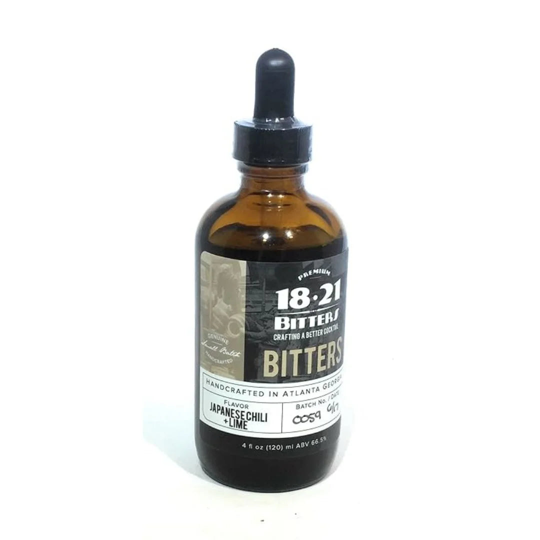 18.21 Japanese Chili & Lime Bitters – Handcrafted Cocktail Bitters, 4oz