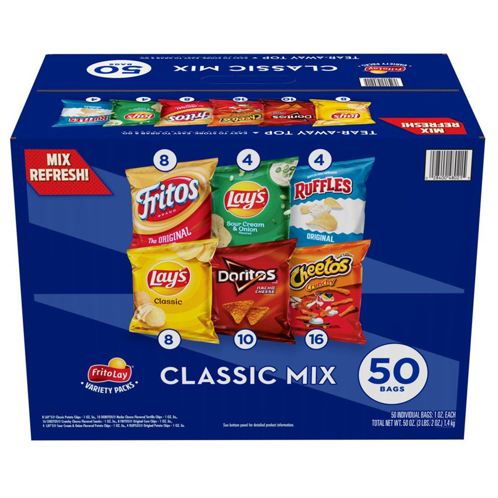 Frito-Lay Single Serve Classic Variety Pack (50 Count)