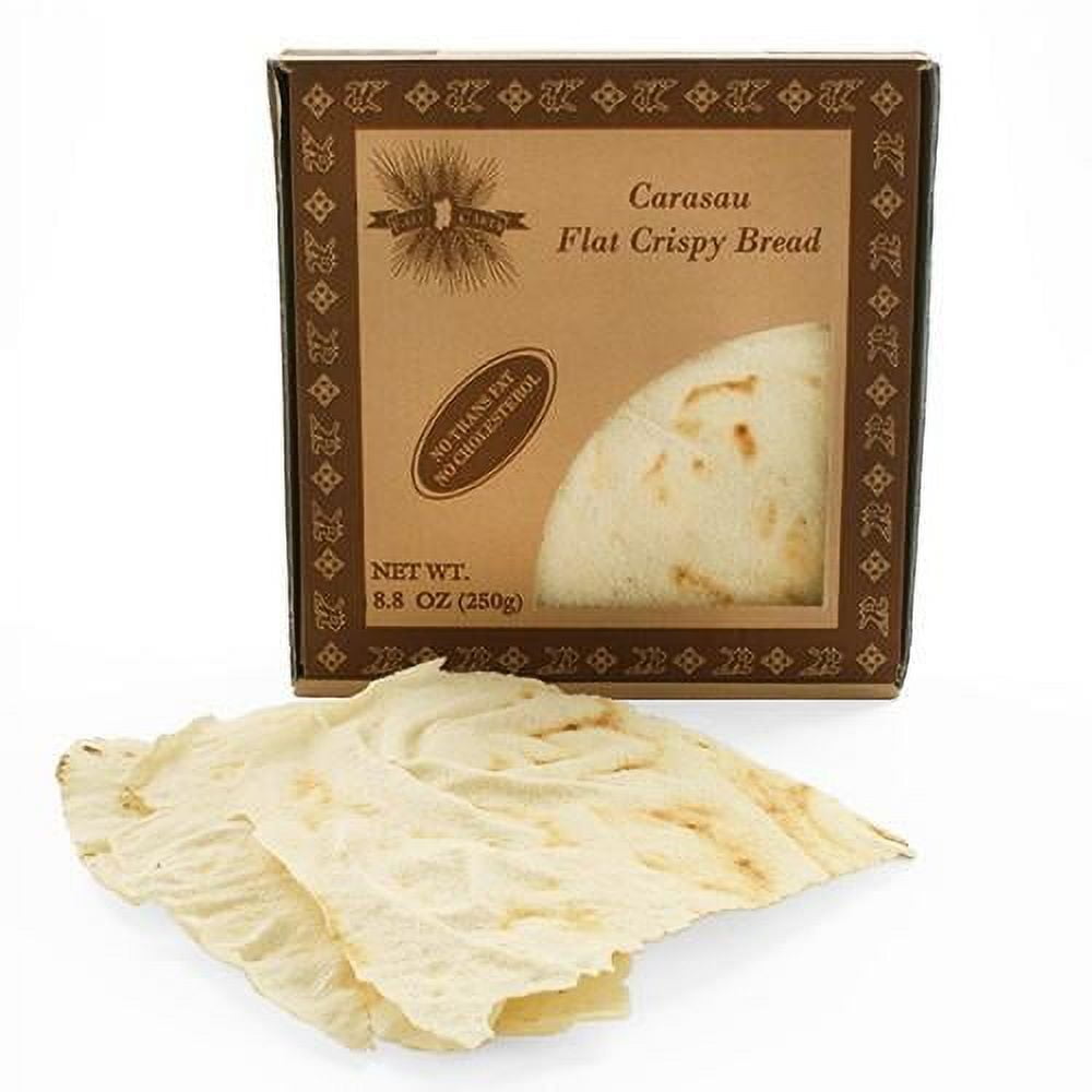 Pane Carasau Flat Crispy Bread – Traditional Italian Flatbread, 8.8 oz (250g)