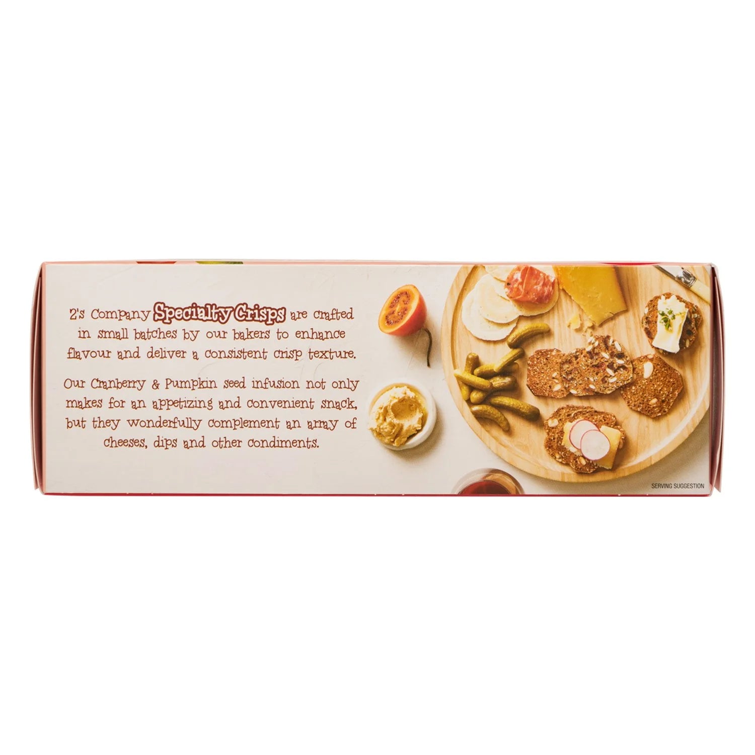 2s Company Cranberry & Pumpkin Seed Crisps – Gourmet Snack Crackers, 5.3 oz
