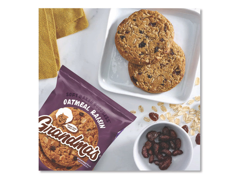 GRANDMAS Homestyle Oatmeal Raisin Cookies 2.5 oz (30 Pack)