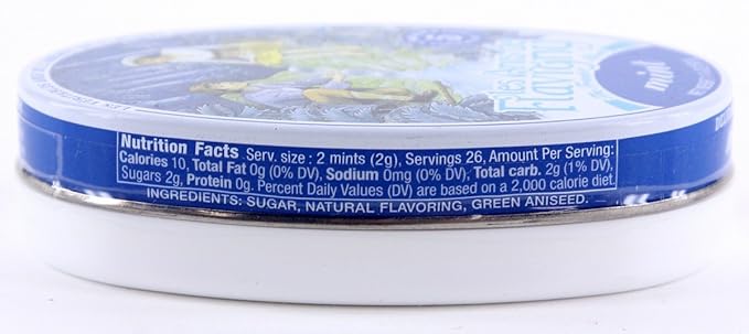 Les Anis de Flavigny – French Mint Hard Candy Tin, 1.75 oz (50g)