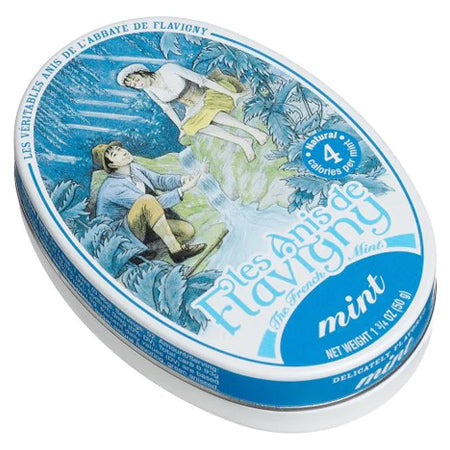 Les Anis de Flavigny – French Mint Hard Candy Tin, 1.75 oz (50g)
