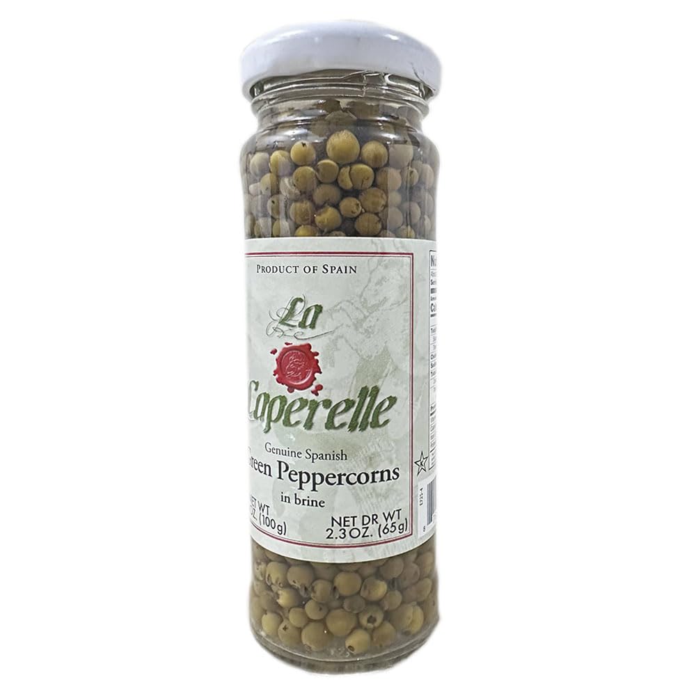 La Caperelle Spanish Green Peppercorns in Brine 3.5 oz (12-pack)