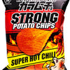 Koikeya Karamucho Strong Potato Chips Super Hot Chili 1.9 oz (Pack of 12)