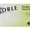 noble disposable gloves clear large powder-free disposable vinyl gloves for foodservice large size pack of 100