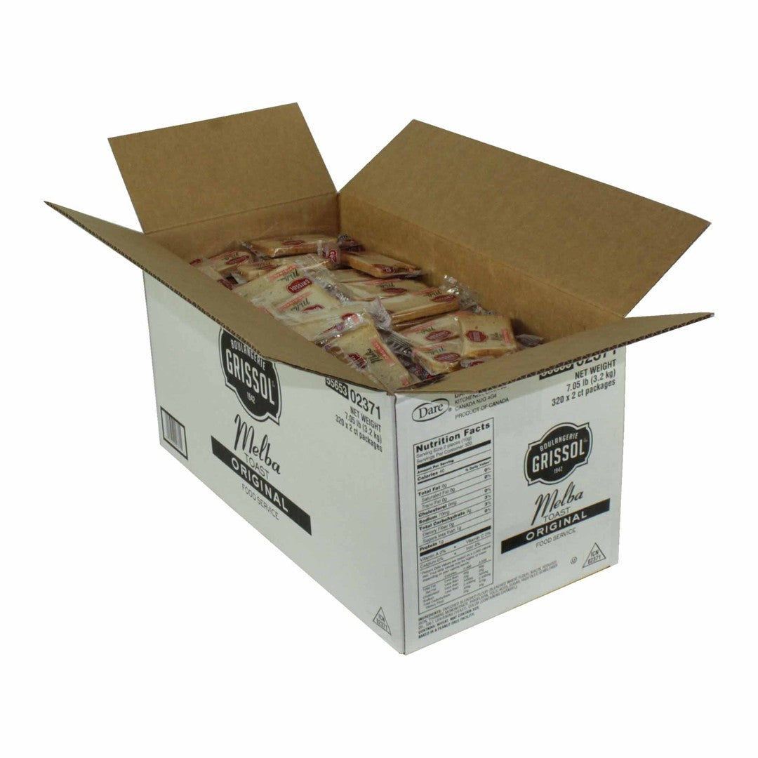 Grissol Plain Melba Toast 2 CT (320-pack Case)