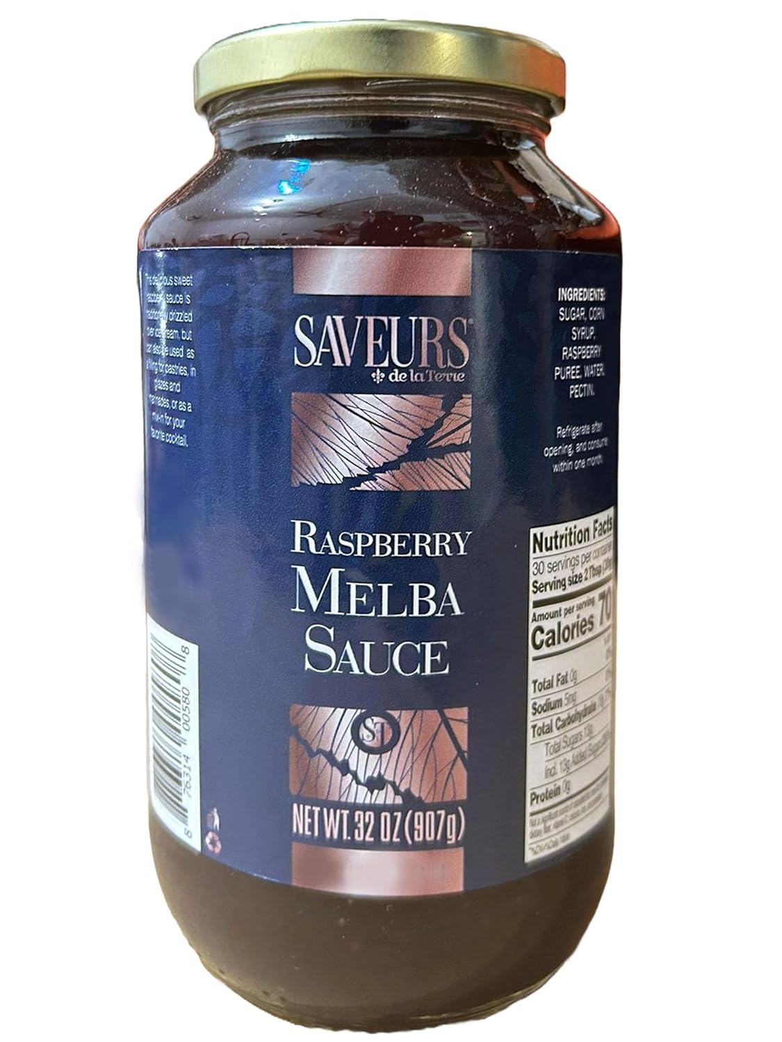 Saveurs Raspberry Melba Sauce – 32 oz (907 g)