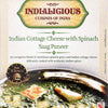 Indialicious Ready to Eat Meal SAAG PANEER ( Spinach with Cottage Cheese ) Cooked with Olive Oil 10.5 oz Pack of 10