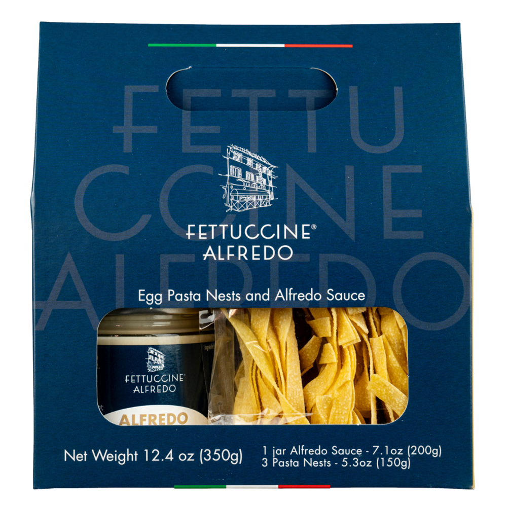 Fettucine Alfredo Sauce & Egg Pasta Box Set - 12.4 oz - Italian Meal Kit