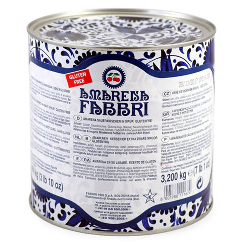 Fabbri Amarena Cherries in Syrup – Italian Gourmet Large Jar (7.06 LB)