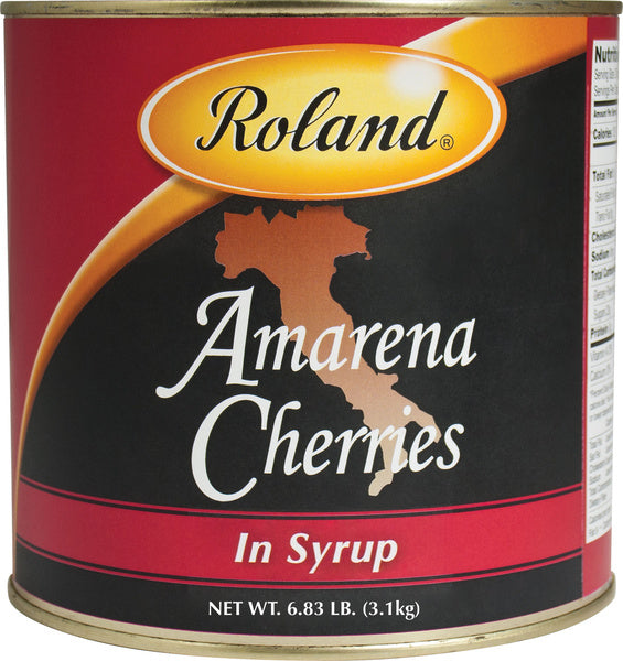 Roland Italian Amarena Cherries in Syrup – 6.83 LB Bulk Tin