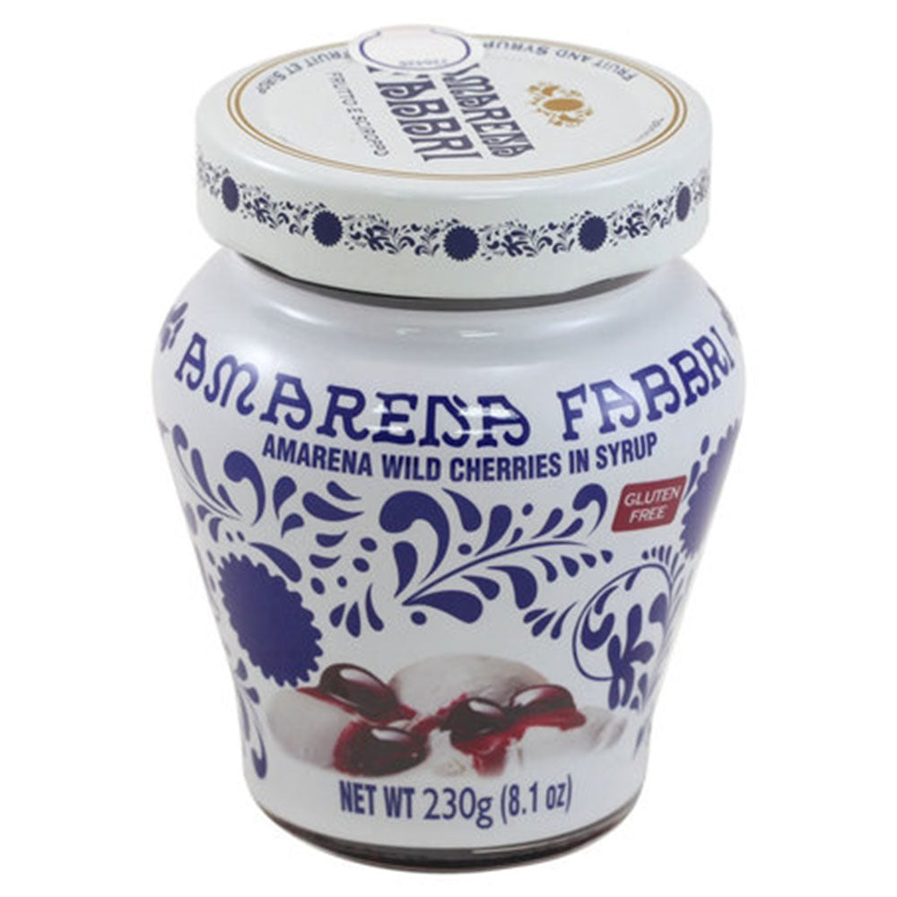 Fabbri Amarena Wild Cherries in Syrup – Italian Dessert Topping (8.1 oz)