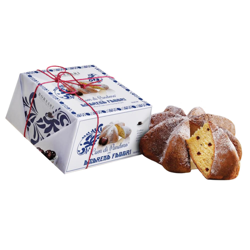Fabbri Amarena Cherry Pandoro Cake – Italian Holiday Dessert (26.46 oz)