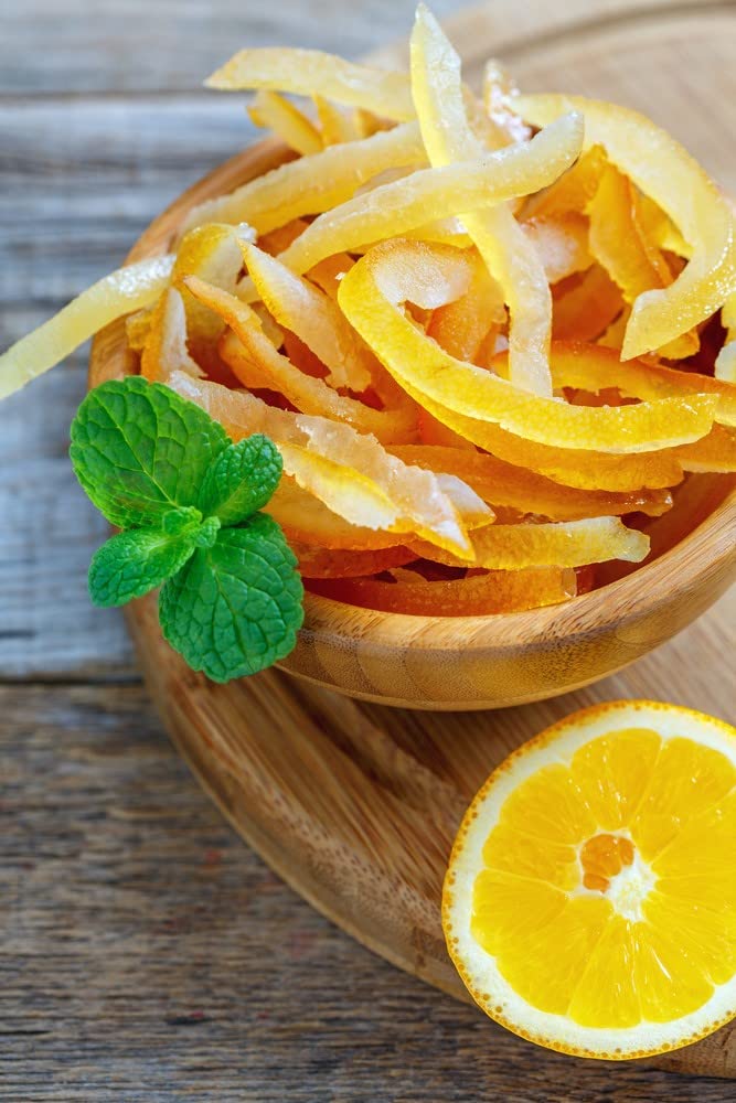 Amifruit Candied Lemon Peel Strips 2.2 LB