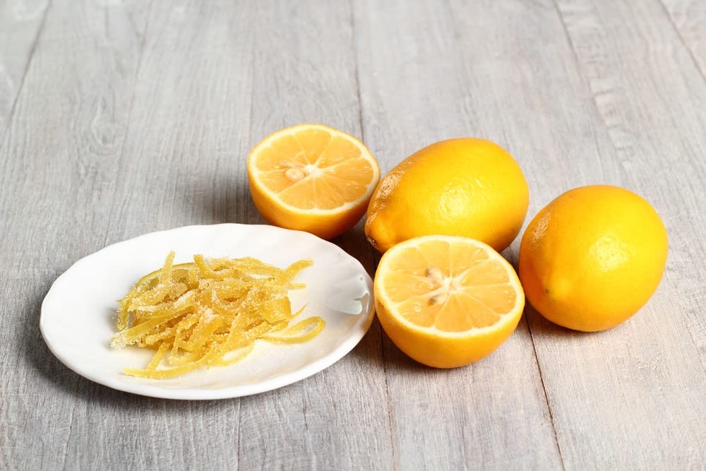 Amifruit Candied Lemon Peel Strips 2.2 LB