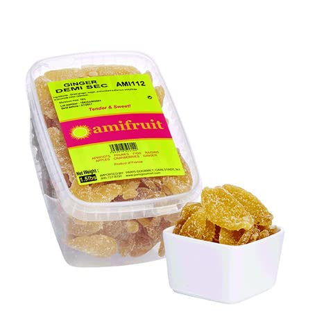 Amifruit Crystallized Ginger Slices 1.5 LB
