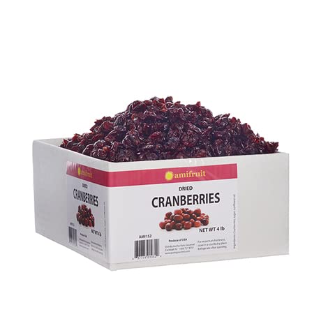 Amifruit Dried Sweetened Cranberries – 4 lb