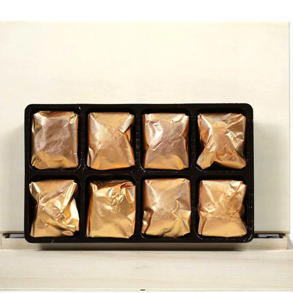 André Corsiglia Marrons Glacés – French Candied Chestnuts in Wooden Box, 8 Pieces