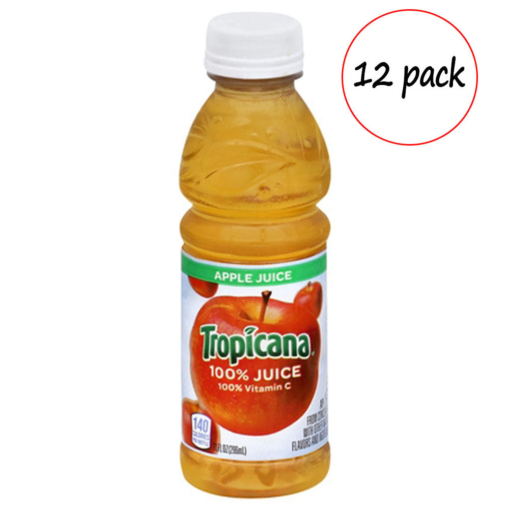 Tropicana Season's Best Apple Juice – Pack of 12 (10 oz Bottles)