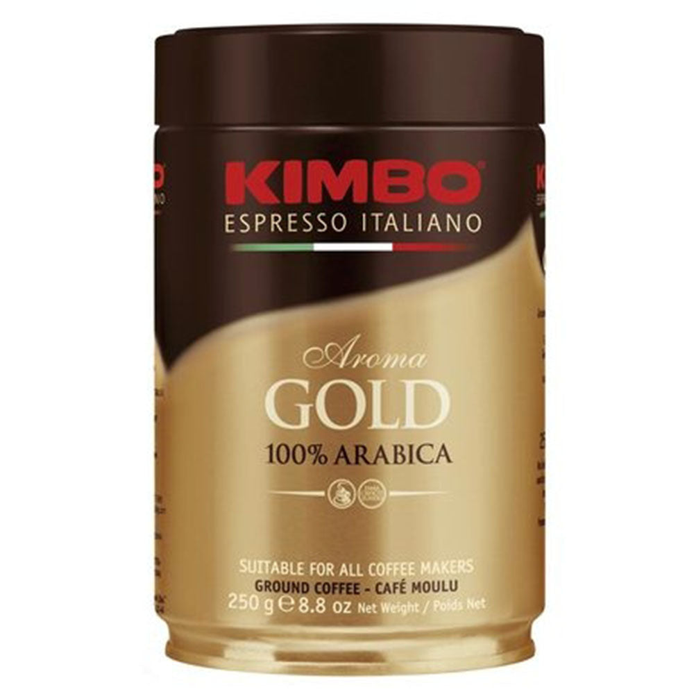 Kimbo Arabica Ground Espresso Gold Tin (8.8 oz)