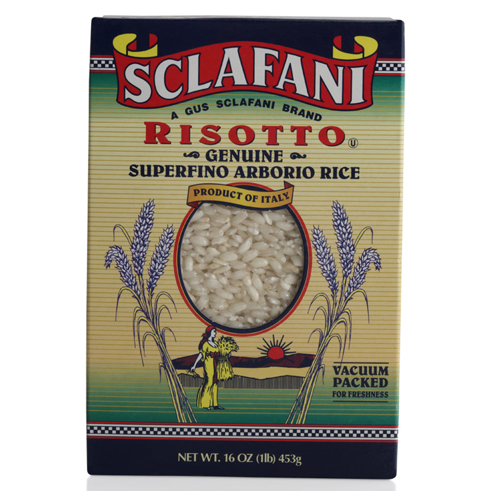Sclafani Arborio Rice 1 LB - Italian Risotto Rice for Creamy Dishes