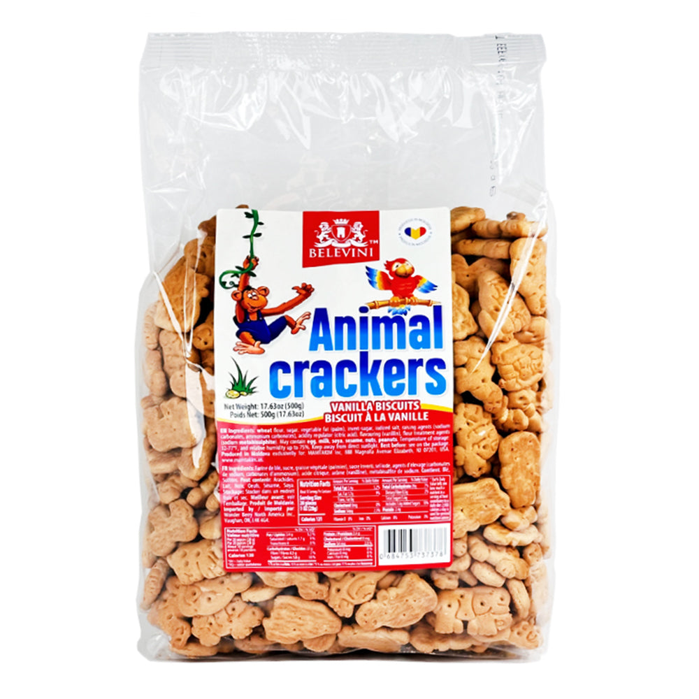 Belevini Animal Crackers – Vanilla Biscuits, 17.63 oz