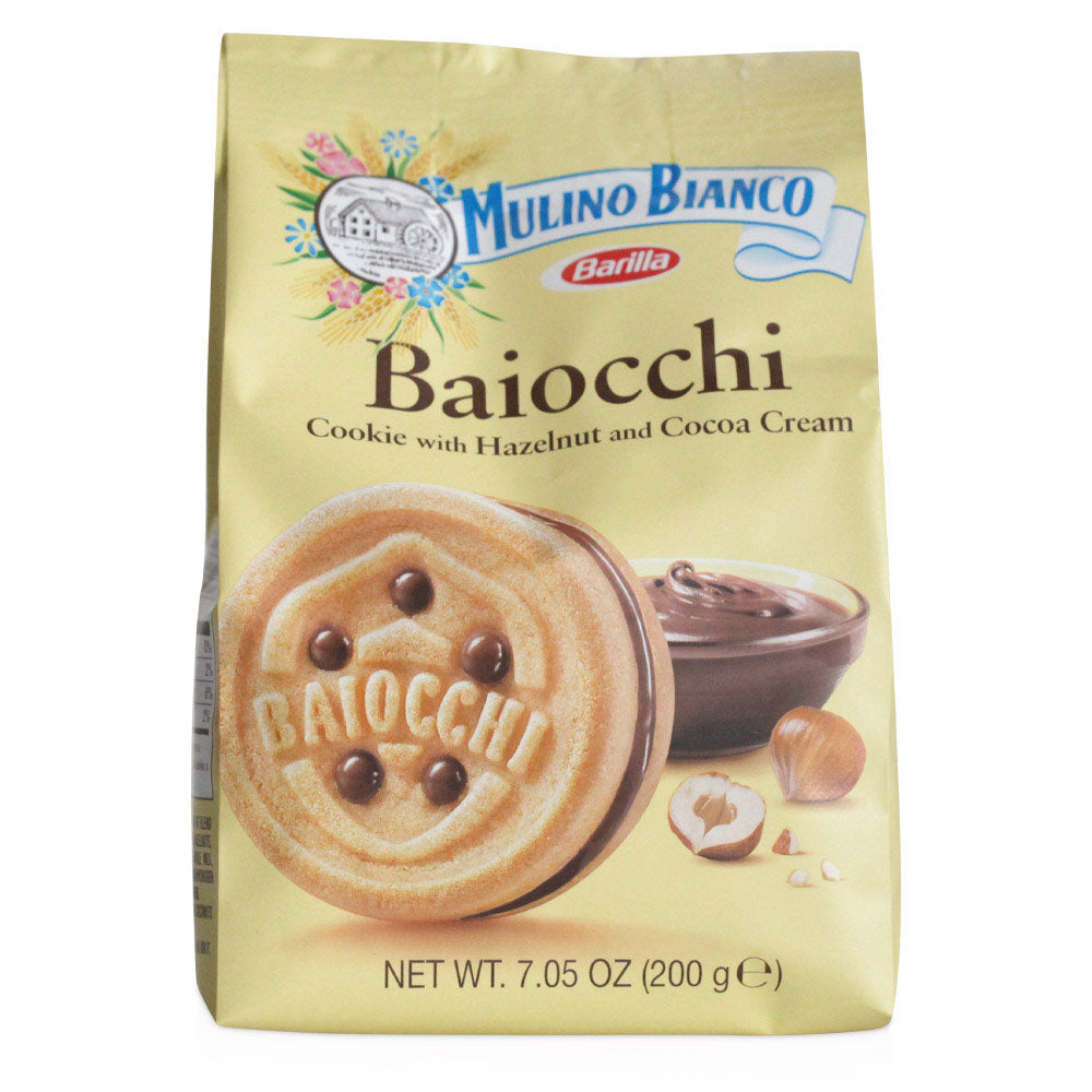MULINO BIANCO Baiocchi Italian Cookies – Hazelnut & Cocoa Cream (9.17 oz)