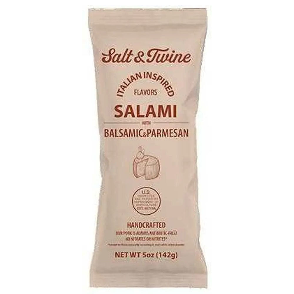 Salt & Twine Balsamic & Parmesan Salami – Italian Inspired, 5 oz
