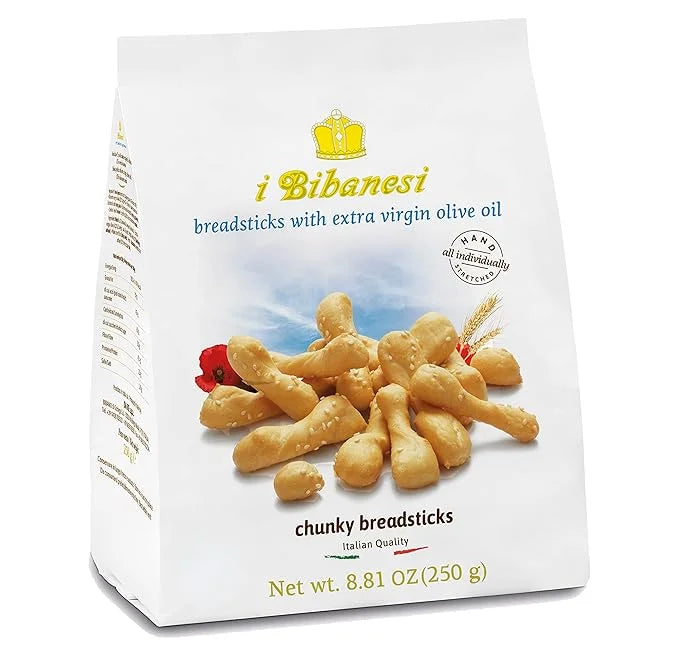 i Bibanesi Breadsticks with Extra Virgin Olive Oil – 8.81 oz (250g)