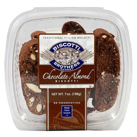 Biscotti Brothers Chocolate Almond Biscotti Cookies – 7 oz