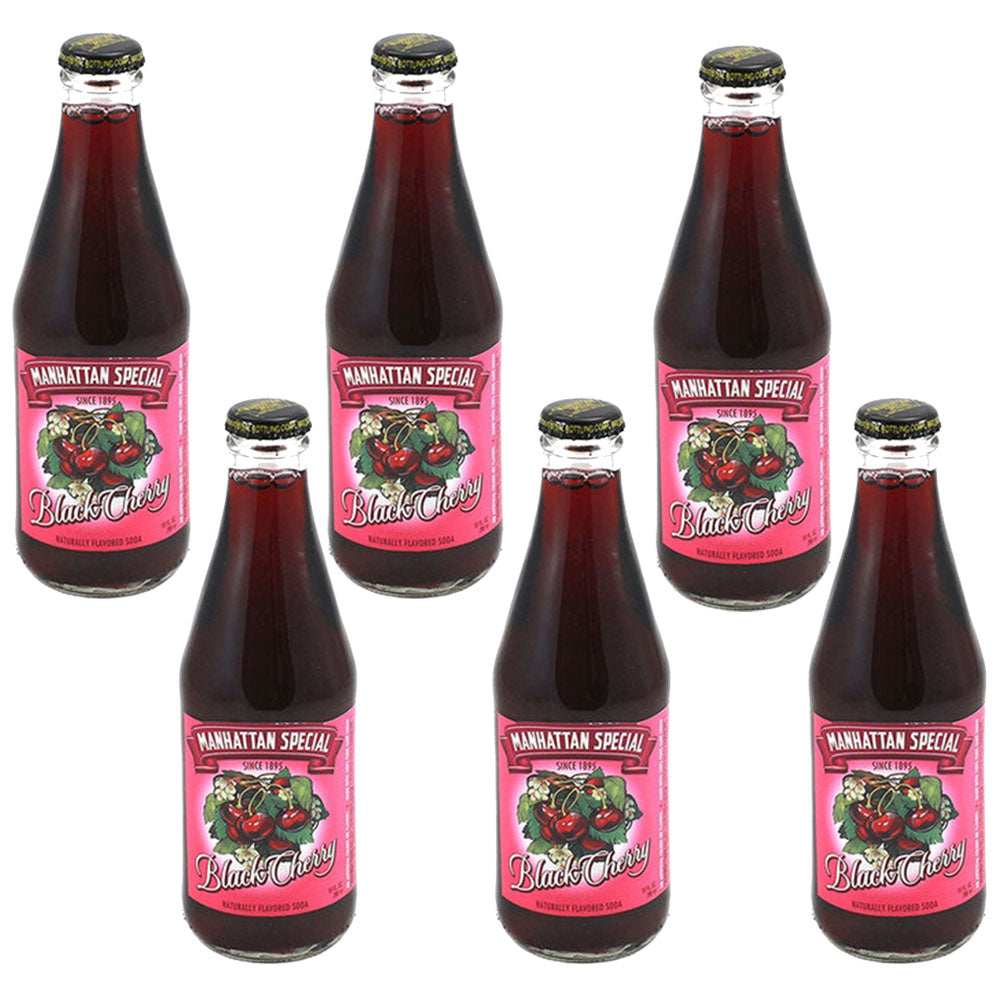 Manhattan Special Black Cherry Soda 12 oz (6-Pack)