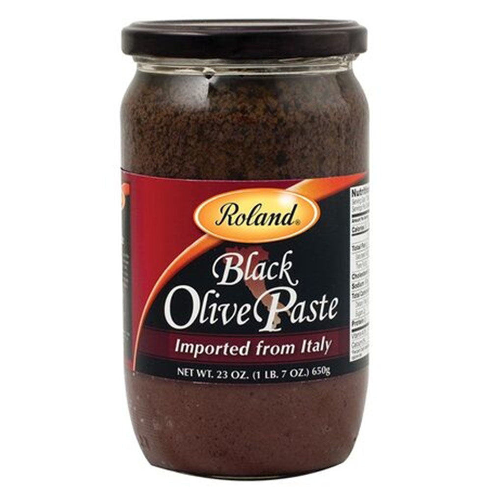 Roland Black Olive Paste (Tapenade) – 23 oz Glass Jar