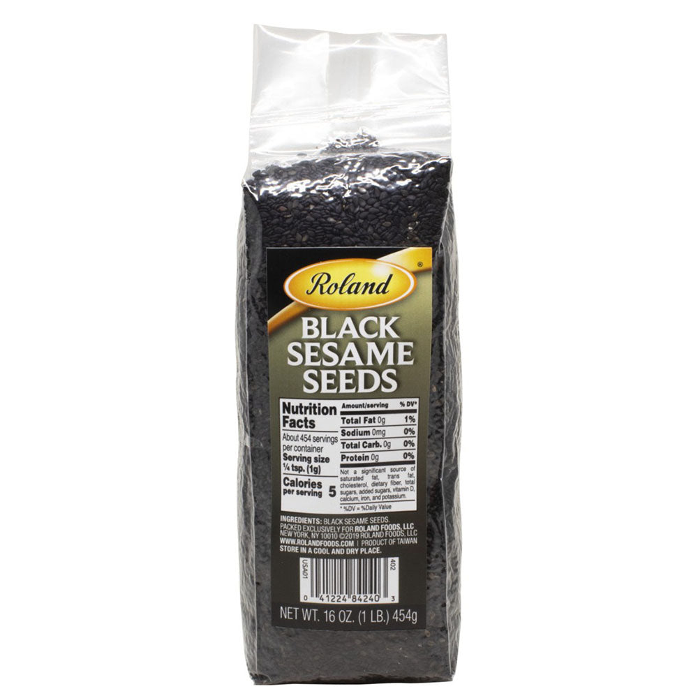 Roland Black Sesame Seeds – 16 oz Bag (1 LB)