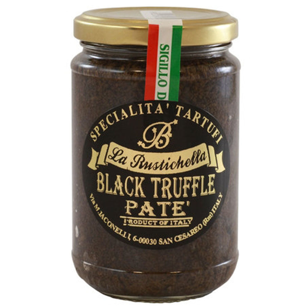 La Rustichella Black Truffle Pâté - 10 oz Jar - Premium Italian Black Truffle Spread