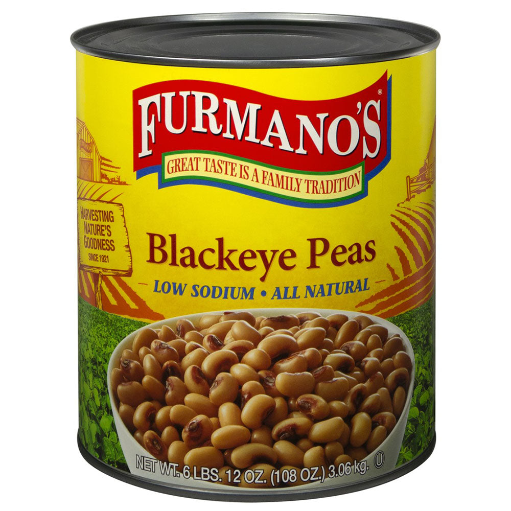 Furmano's Low Sodium Blackeyed Peas - #10 Can (6.75 LB Est.)