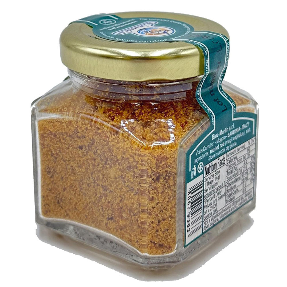 Blue Marlin Bottarga – Grated Mullet Roe, 1.4 oz Jar
