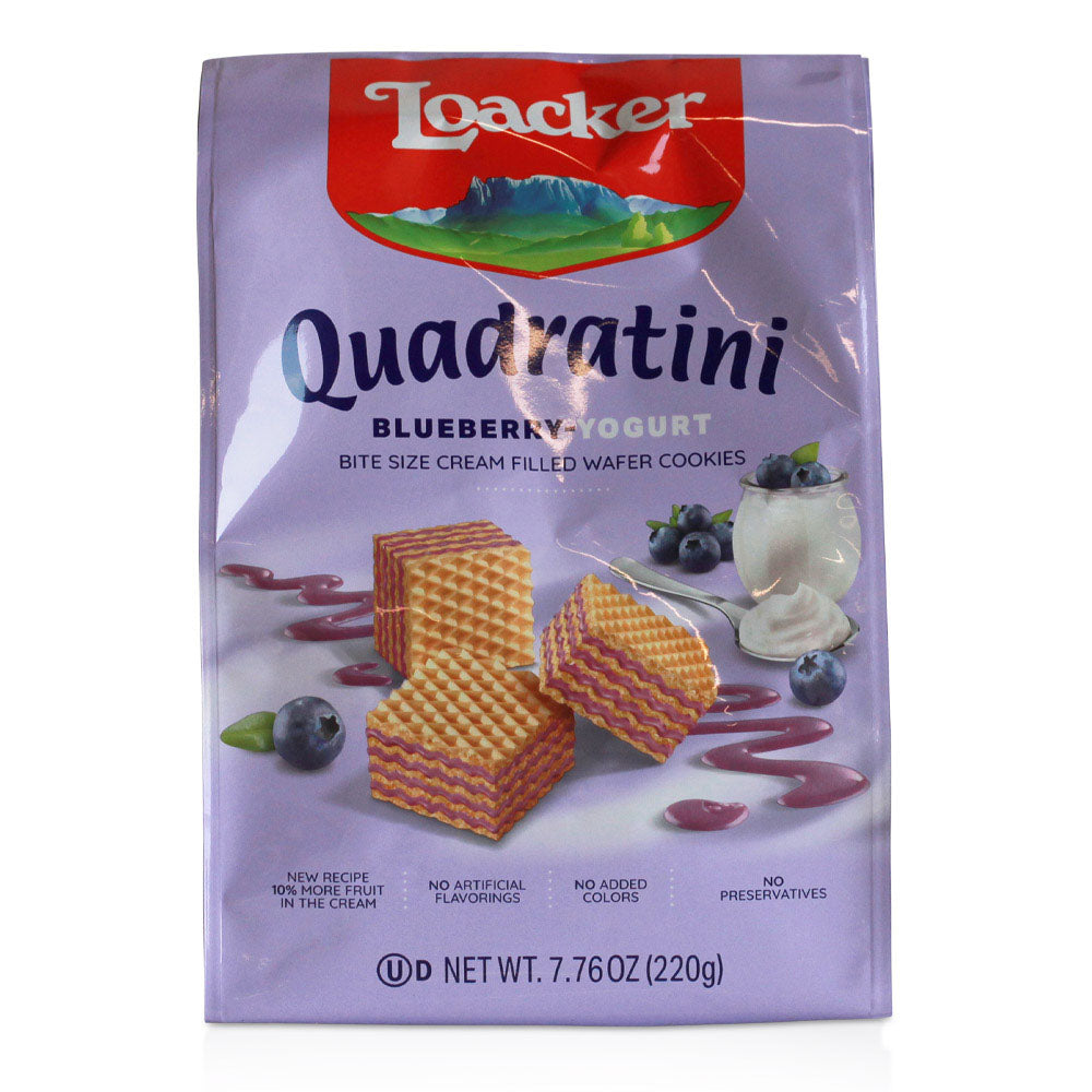 Loacker Blueberry Yogurt Wafer Cookies (7.76 oz)