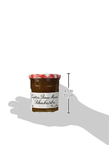 Bonne Maman Rhubarb Jam – Authentic French Preserve, 370g