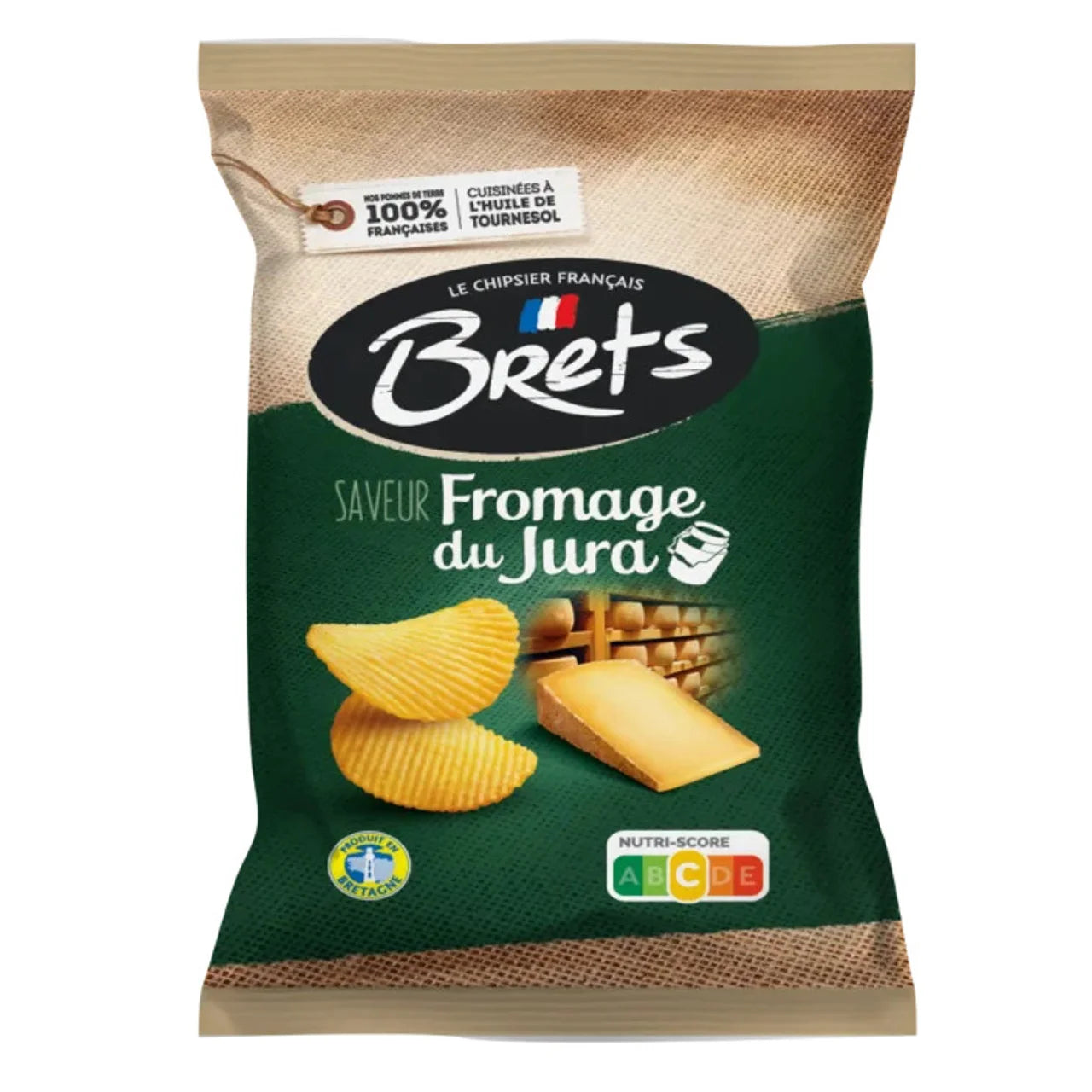 Brets Jura Cheese Potato Chips – French Crinkle Cut, 125g