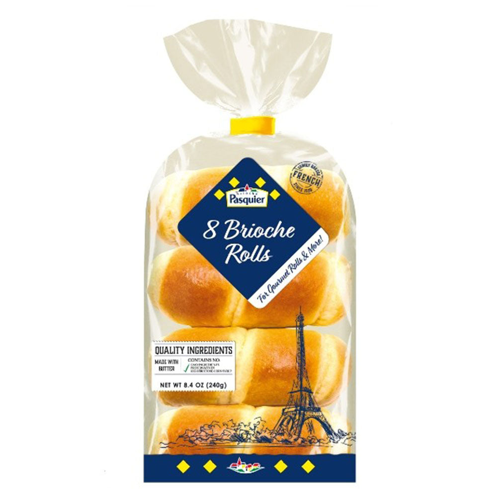 Pasquier Brioche Milk Rolls - French Sweet Dinner Rolls (9.8 oz)