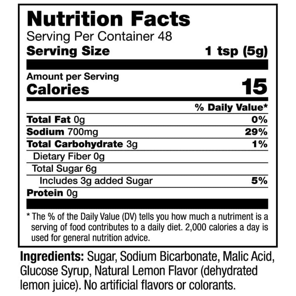 Brioschi Lemon Flavored Effervescent Traditional Glass Jar 8.5 oz