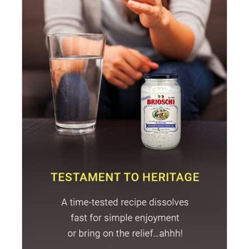 Brioschi Lemon Flavored Effervescent Traditional Glass Jar 8.5 oz