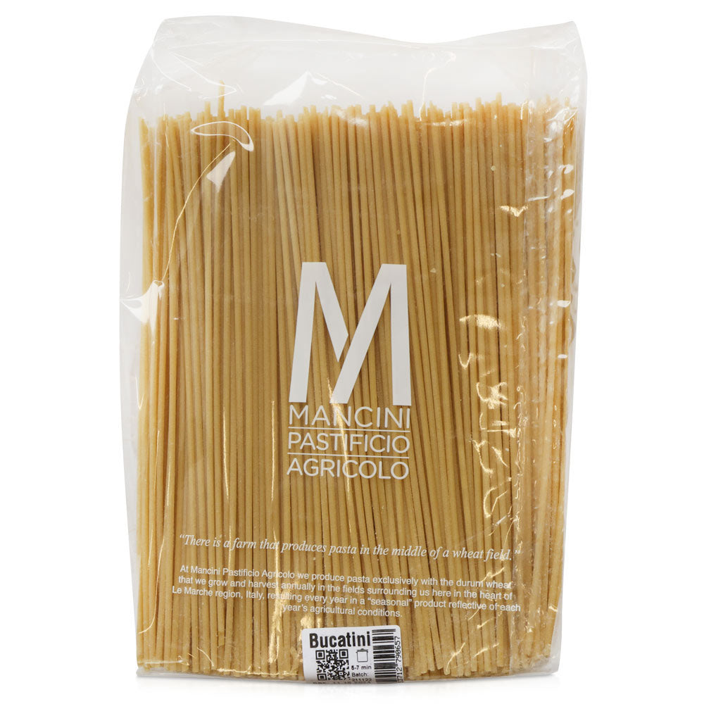 Mancini Bucatini Pasta - 6.61 LB Bulk Bag