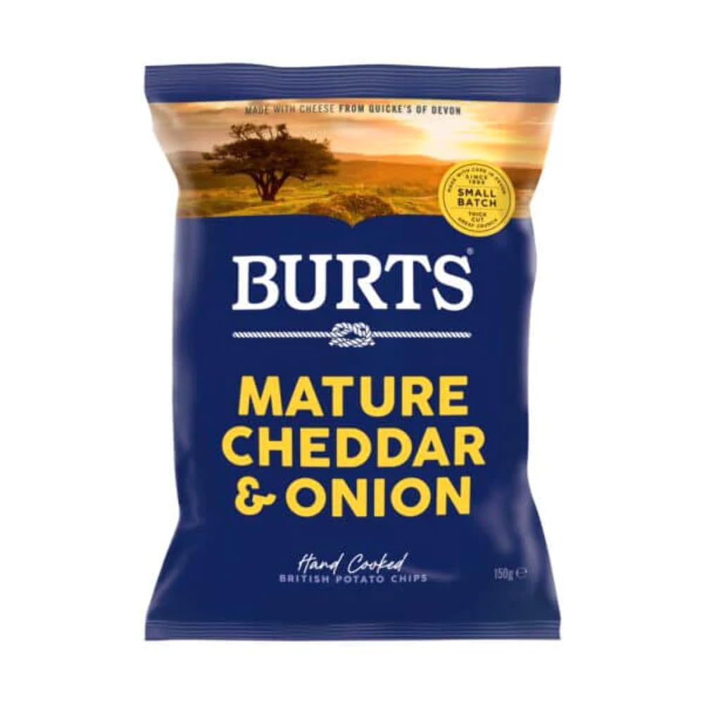 Burts Hand-Cooked Potato Chips Mature Cheddar & Green Onion 5.3 oz